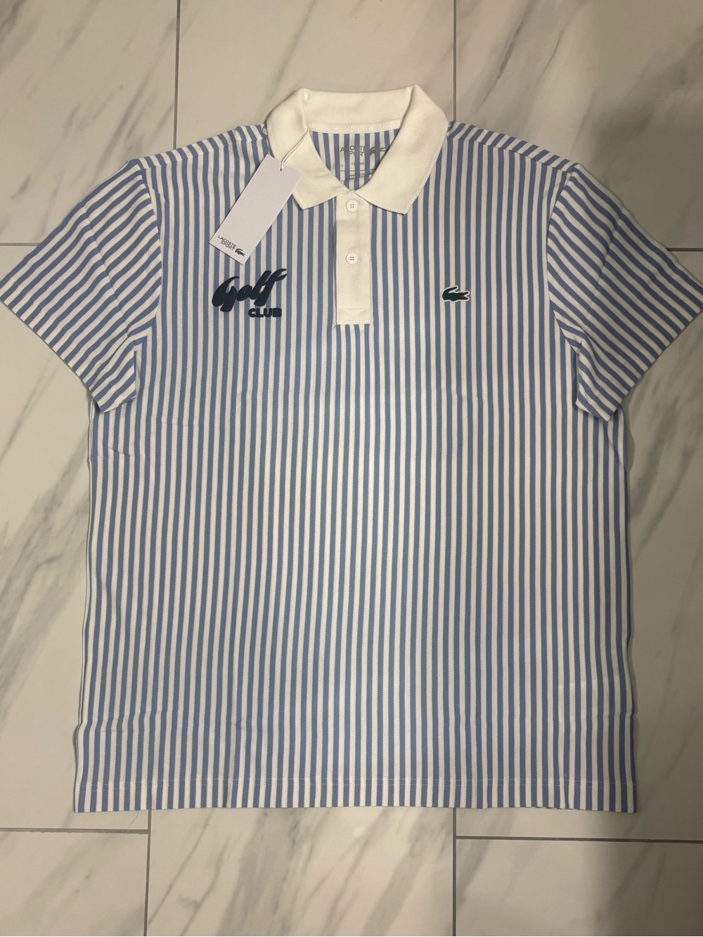Men’s Lacoste Sport Striped Polo T-Shirt